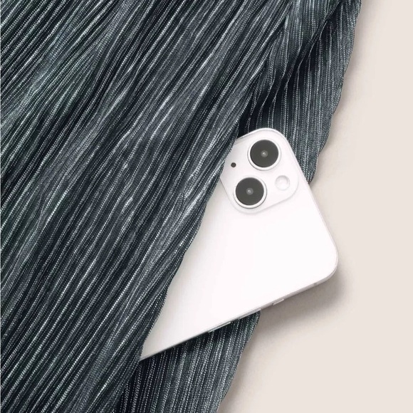 Bloomchic Cerulean Glitter Mesh Lined Surplice Neck Ruffle Pocket Dress 14-16 - Picture 6 of 11